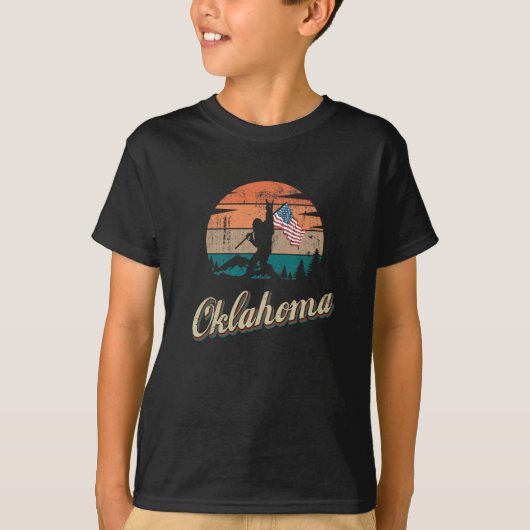 T-shirt Drapeau Oklahoma USA (Devant)