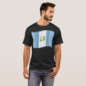 T-shirt Drapeau ondulé du Guatemala (Devant entier)