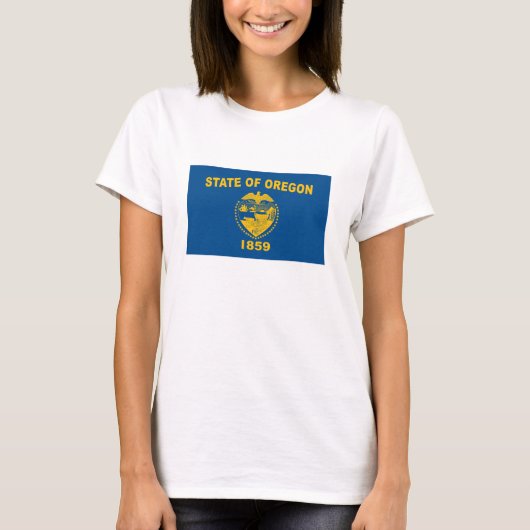 T-shirt Drapeau Oregon (Devant)