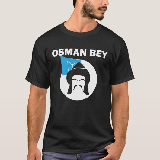 T-shirt Drapeau Osman Bey Ertugrul Kurulus Kayi Empir otto (Devant)