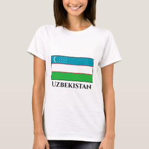 T-shirt Drapeau Ouzbékistan
