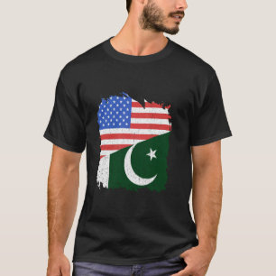 T-shirt Drapeau Pakistan Amérique États-Unis Fierté Pakist