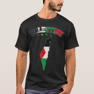 T-shirt Drapeau Palestine en détresse Hommes Femmes Enfant