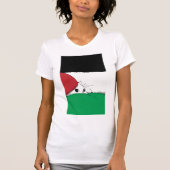 T-shirt Drapeau PALESTINE GRATUIT Chat (Devant)