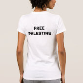 T-shirt Drapeau PALESTINE GRATUIT Chat (Dos)