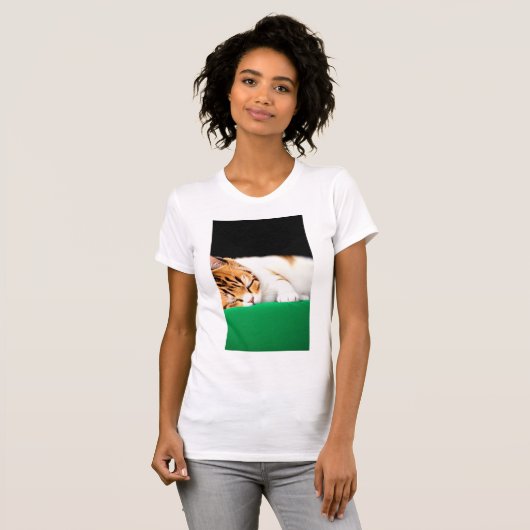T-shirt Drapeau PALESTINE GRATUIT Chat (Devant entier)