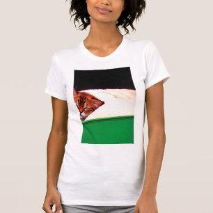 T-shirt Drapeau PALESTINE GRATUIT Chat
