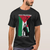 T-SHIRT DRAPEAU PALESTINE LIBRE (Devant)