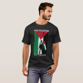 T-SHIRT DRAPEAU PALESTINE LIBRE (Devant entier)
