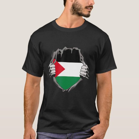 T-shirt Drapeau palestinien (Devant)