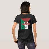 T-shirt Drapeau palestinien libre (Dos entier)