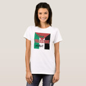 T-shirt Drapeau palestinien libre (Devant entier)