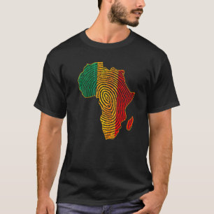T-shirt Drapeau panafricain Empreinte Mois de l'histoire d