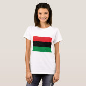 T-shirt Drapeau panafricain rouge noir et vert de l'UNIA (Devant entier)