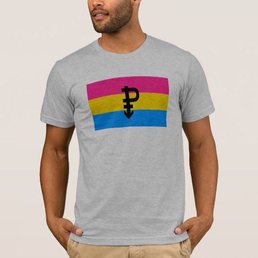 T-shirt Drapeau Pansexual de fierté (Devant)