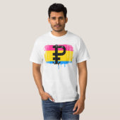 T-shirt Drapeau Pansexual vintage (Devant entier)