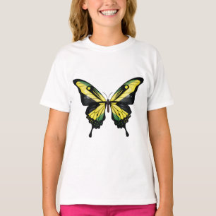 T-shirt Drapeau papillon de la Jamaïque