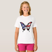 T-shirt Drapeau papillon de marque Swallowtail Porto Rico (Devant entier)