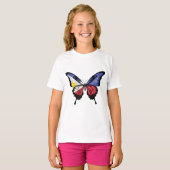 T-shirt Drapeau papillon des Philippines (Devant entier)