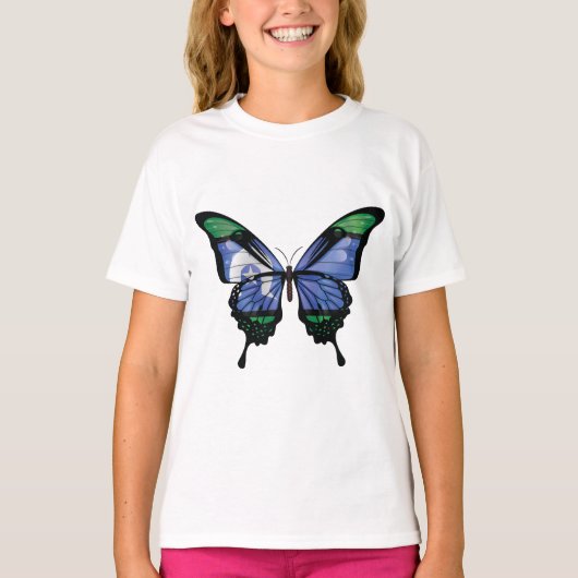 T-shirt Drapeau papillon du détroit de Torres (Devant)