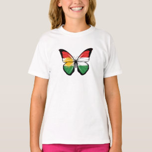 T-shirt Drapeau papillon du Kurdistan