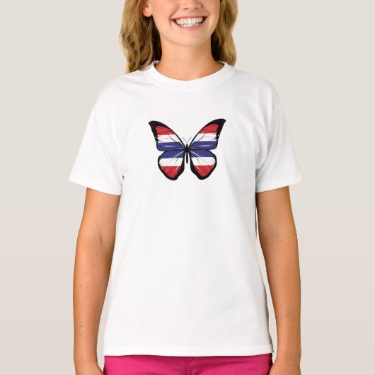 T-shirt Drapeau papillon thaïlandais (Devant)