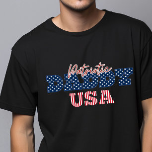 T-shirt Drapeau Patriotic Daddy USA Fête des pères