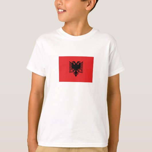 T-shirt Drapeau patriotique albanais (Devant)