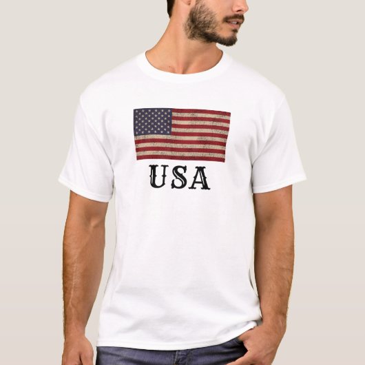 T-shirt Drapeau patriotique américain (Devant)