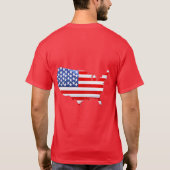 T-shirt Drapeau patriotique américain (Dos)