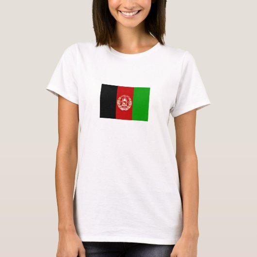 T-shirt Drapeau patriotique de l'Afghanistan (Devant)