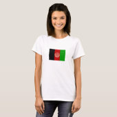T-shirt Drapeau patriotique de l'Afghanistan (Devant entier)