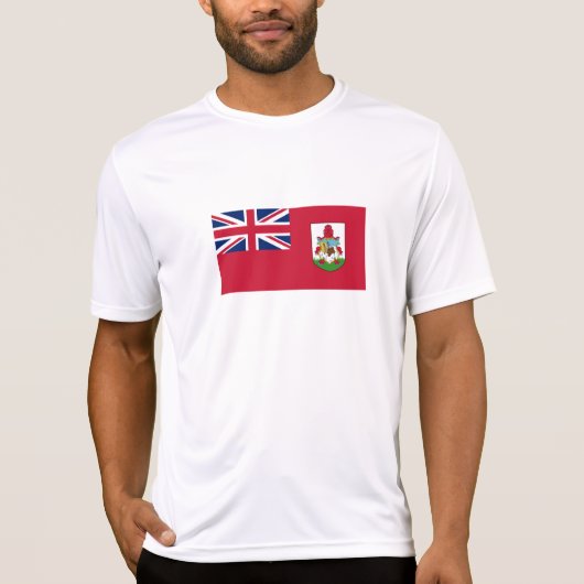 T-shirt Drapeau patriotique des Bermudes (Devant)