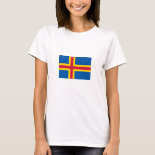 T-shirt Drapeau patriotique des îles Åland