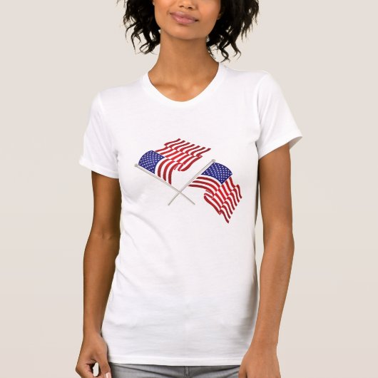 T-shirt Drapeau Patriotique Femmes (Devant)