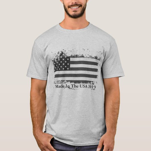 T-shirt Drapeau Patriotique Homme (Devant)