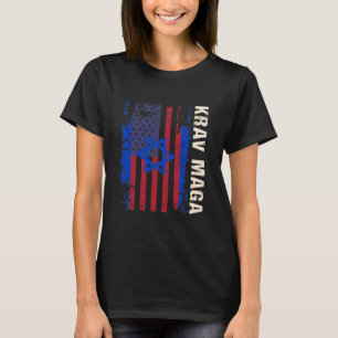 T-shirt Drapeau Patriotique Krav Maga Us