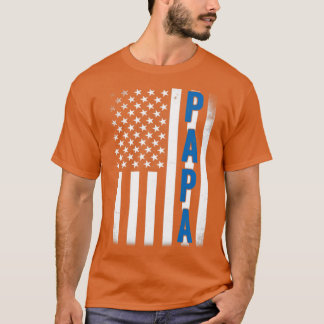 T-shirt Drapeau Patriotique Papa Américain