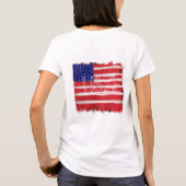 T-shirt Drapeau peint d'art folklorique (Dos)