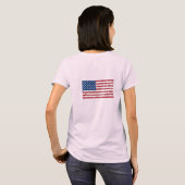 T-shirt Drapeau peint des Etats-Unis (Dos entier)