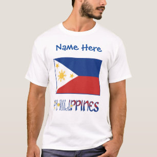 T-shirt Drapeau personnalisé des Philippines Héritage pour