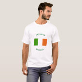 T-shirt Drapeau personnalisé d'Irlande (Devant entier)