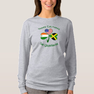 T-shirt Drapeau personnalisé du trèfle américain irlandais