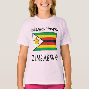 T-shirt Drapeau personnalisé du Zimbabwe