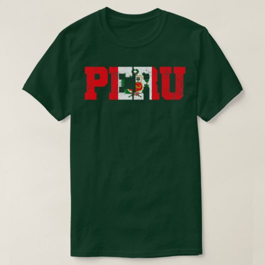 T-shirt Drapeau péruvien (Design devant)