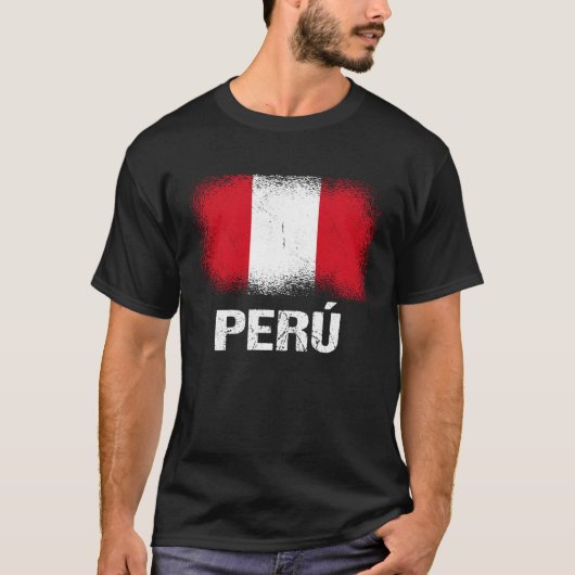 T-shirt Drapeau péruvien Pérou 1 (Devant)
