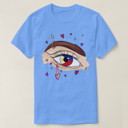 T-shirt Drapeau philippin (Design devant)