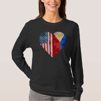 T-shirt Drapeau philippin américain des Philippines