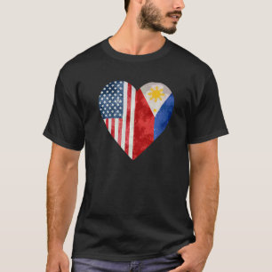 T-shirt Drapeau philippin américain des Philippines
