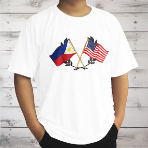 T-shirt Drapeau philippin américain Patrimoine philippin V